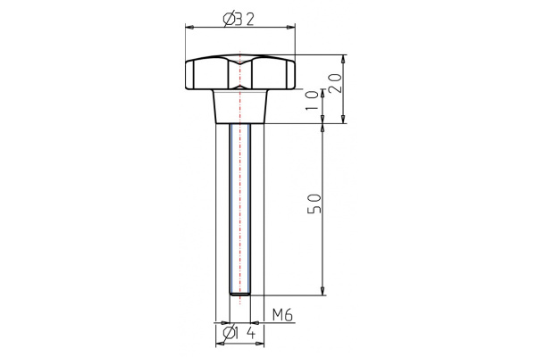 Крестообразная рукоятка KIPP K0148.506X50