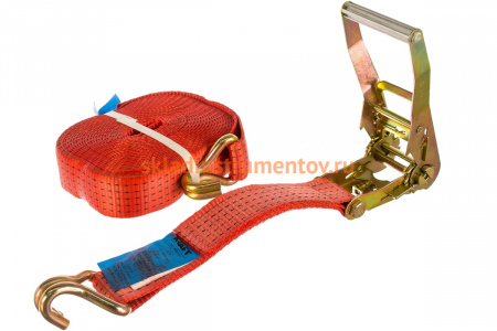 Стяжной ремень для крепления груза 10м, 2,5/5,0тн РОМЕК 50.25.1.0 2000000002316