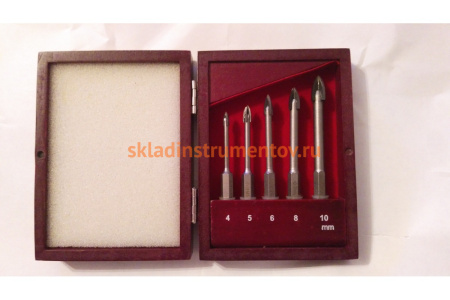 Набор сверл "ЭКСПЕРТ" по кафелю 5 шт. (4-10 мм) Зубр 29845-H5