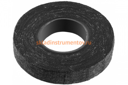 Изолента СИБИН 25 м Х/Б ширина 18 мм 1000 В  черная 1230-25