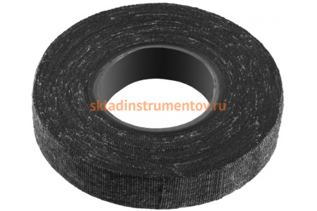 Изолента СИБИН 25 м Х/Б ширина 18 мм 1000 В  черная 1230-25