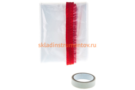 Пленочная дверь на молнии типа I с малярной лентой 25 см, 10 м (220x120 см) MATRIX  88757