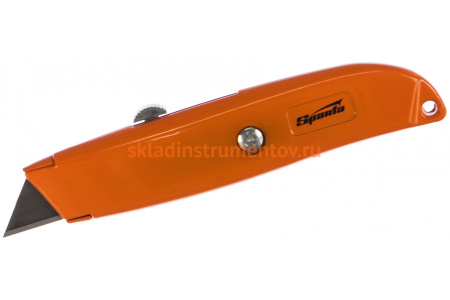 Нож, 18 мм выдвижное трапециевидное лезвие Sparta 78977