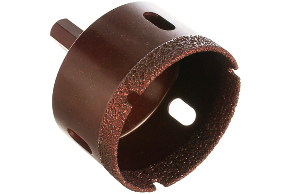 Коронка алмазная вакуумная по камню D68-10W-35L-Ш11 (68х35 мм; хвостовик HEX11 мм) MESSER 06-36-068