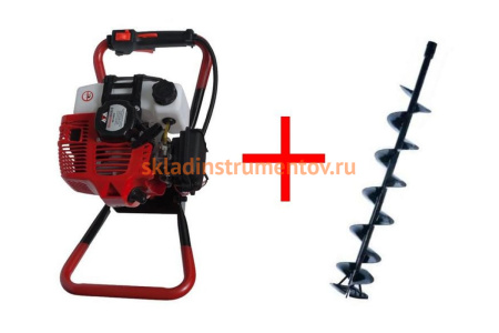Ледобур ADA GroundDrill-5 ICE FISHERMAN в комплекте со шнеком Ice Drill 150 (1000 мм) А00306