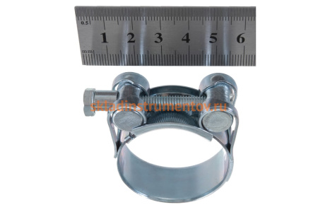 Металлические хомуты СИБРТЕХ, силовые, 36-39мм, ширина 20мм, шарнирный, W1, 2шт 47523