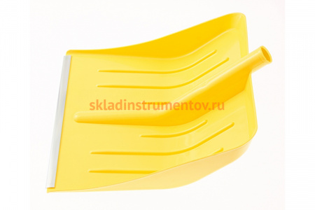 Лопата для уборки снега СИБРТЕХ  пластиковая желтая 616165