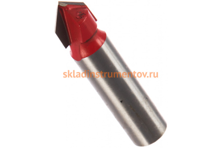 Фреза пазовая галтельная (12.7х54 мм; V-образная 90) АТАКА 112127 38163