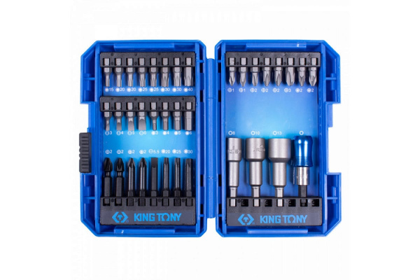 Набор 36 предметов для шуруповерта KING TONY 1036MR