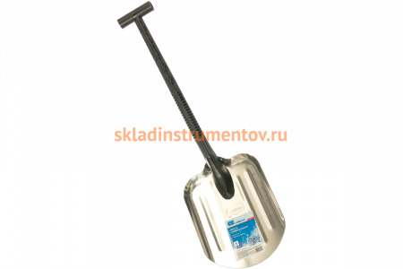 Универсальная алюминиевая лопата 260 х 205 мм черенок из пластика СИБРТЕХ 61622