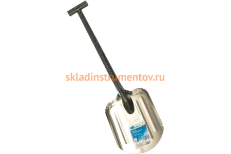 Универсальная алюминиевая лопата 260 х 205 мм черенок из пластика СИБРТЕХ 61622