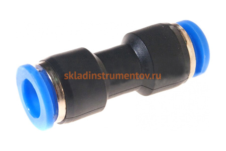 Фитинг-переходник Rockforce для пластиковых трубок 8x8 мм RF-SPU08