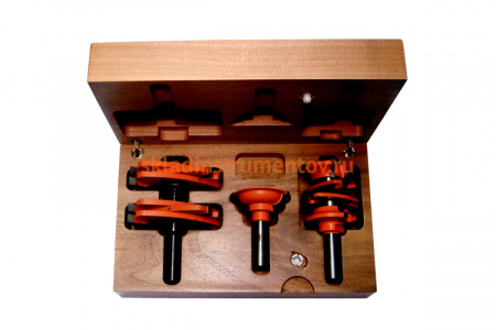 Комплект фрез для дверной обвязки (3 шт; 35-44.5 мм; хвостовик 12 мм) CMT 900.527.11