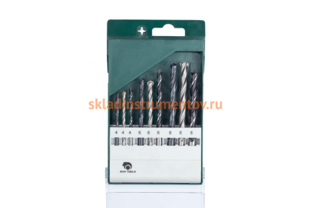 Набор сверл HB9-C3 (9 шт; металл/бетон/дерево - 4, 6, 8 мм) SDW TOOLS se00017