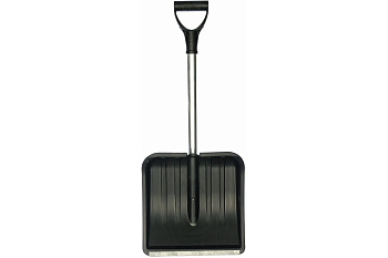 Пластиковая лопата для снега с алюминиевым черенком СПЕЦ Зима-Авто V-образная ручка ЗИ-00566