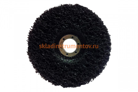 Круг тарельчатый шлифовальный Orientcraft из нетканого материала 125x22 мм, черный 800.02