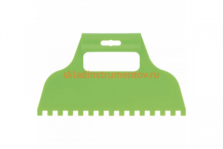 Пластмассовый шпатель для клея СИБРТЕХ зубчатый 8х8 мм 86016