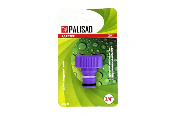 Адаптер внешний пластмассовый 3/4" PALISAD 65725 Адаптер внешний пластмассовый 3/4" PALISAD 65725