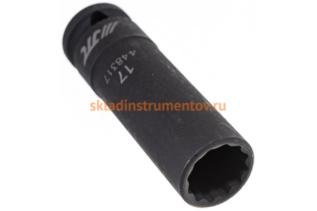 Головка торцевая 1/2” 17 12-ти гранная ударная тонкостенная L=82мм JTC 448317
