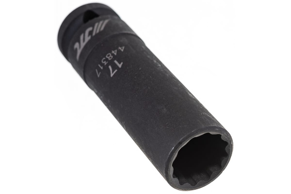 Головка торцевая 1/2” 17 12-ти гранная ударная тонкостенная L=82мм JTC 448317