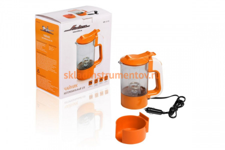 Автомобильный чайник Airline 12В прозрачный/оранжевый ABK-12-03