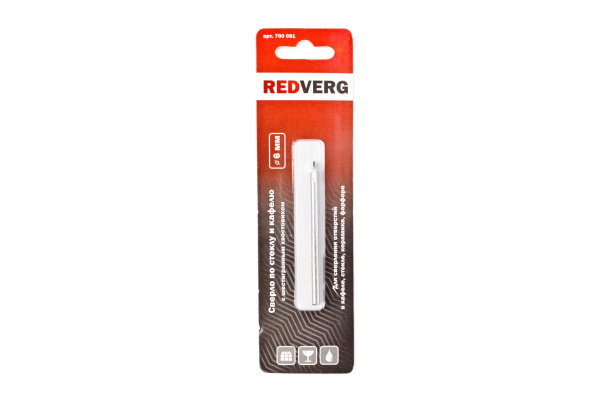 Сверло по стеклу и керамике 6 мм REDVERG 6621201