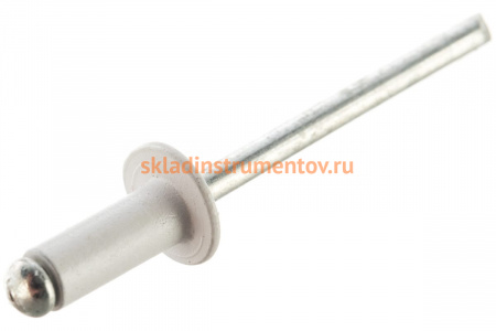 Заклепки RAL 9003 (4.0х10 мм; сигнально-белый) 50 шт. MATRIX 40682