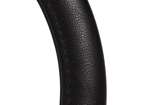 Оплетка на руль Airline гладкая кожа, черная, 37-39 см М AWC-RS-10M