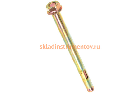 Анкерный болт с гайкой Зубр 10 x 125 мм, 40 шт, желтопассивированный, Профессионал 302342-10-125