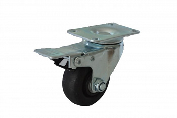 Колесо поворотное термостойкое нейлоновое (фенольное) 125 мм MFK-TORG 1143125