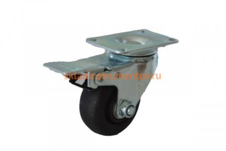 Колесо поворотное термостойкое нейлоновое (фенольное) 125 мм MFK-TORG 1143125