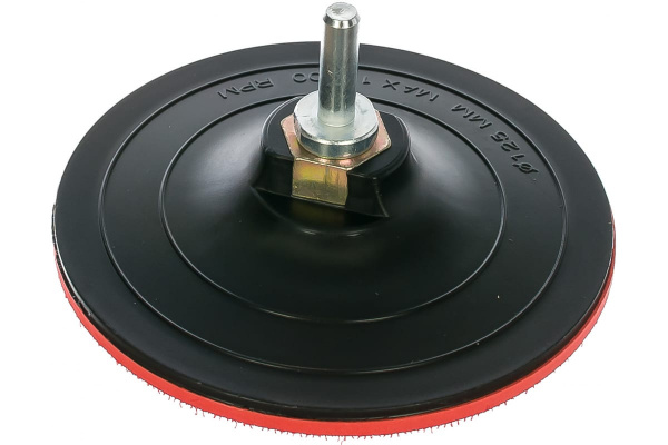 Насадка твердая с липучкой 125 мм для дрели и УШМ MATRIX 76230