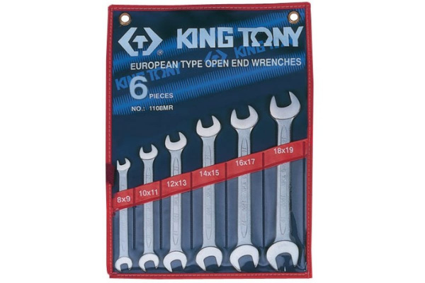 Набор рожковых ключей (6 предметов) KING TONY 1106MR