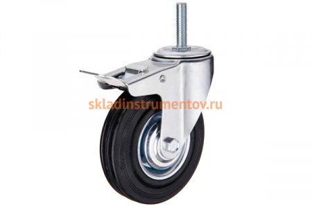 Колесо промышленное поворотное со стержнем и тормозом SCtb 63 (160 мм; 145 кг) А5 1000043