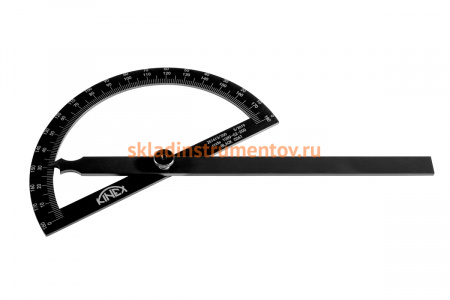 Угломер-транспортир Kinex 0-180 гр, 250x400мм BlackCoat 1089-02-250
