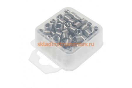 Набор резьбовых вставок M6х1 в пластиковом футляре ROCKFORCE 100 предметов RF-929U2A