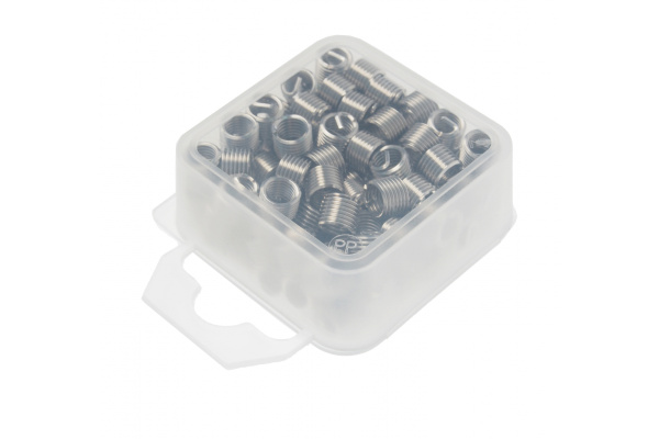 Набор резьбовых вставок M6х1 в пластиковом футляре ROCKFORCE 100 предметов RF-929U2A