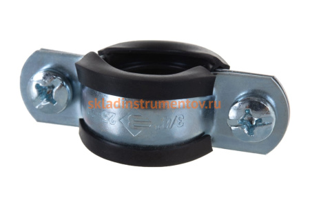 Трубный хомут с гайкой ЗУБР 3/4", 9 штук, оцинкованный 37850-25-29