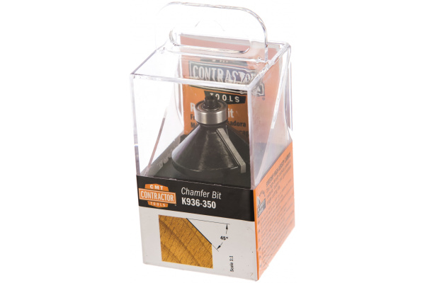 Фреза фасочная с нижним подшипником Сontractor (35x15 мм; S 8 мм; 45 градусов) CMT K936-350