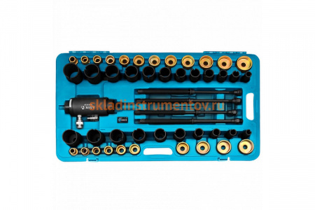 Гидравлический съемник сайлентблоков 18.2т с набором гильз 49 предметов AIST 00-00010884