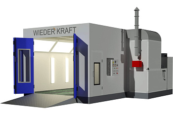 Окрасочно-сушильная камера на металлическом основании WIEDERKRAFT WDK-210