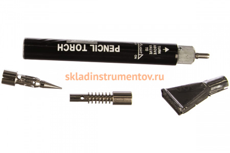 Газовая горелка SPARTA тип "Карандаш" + 2 насадки для пайки, 200 мм 914185