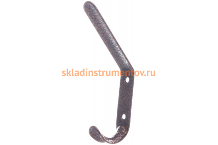 Крючок-вешалка СИБРТЕХ №4, антик медь, 10шт. 91597