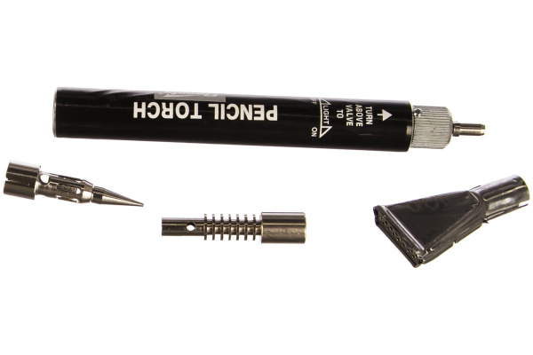 Газовая горелка SPARTA тип "Карандаш" + 2 насадки для пайки, 200 мм 914185 Газовая горелка SPARTA тип "Карандаш" + 2 насадки для пайки, 200 мм 914185