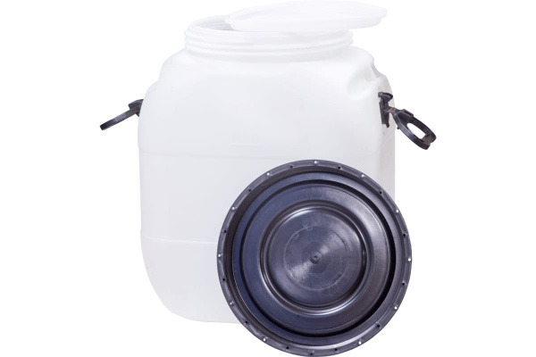 Бочка-бидон Тара.ру 50 л, п/э, квадратный, белый 17786