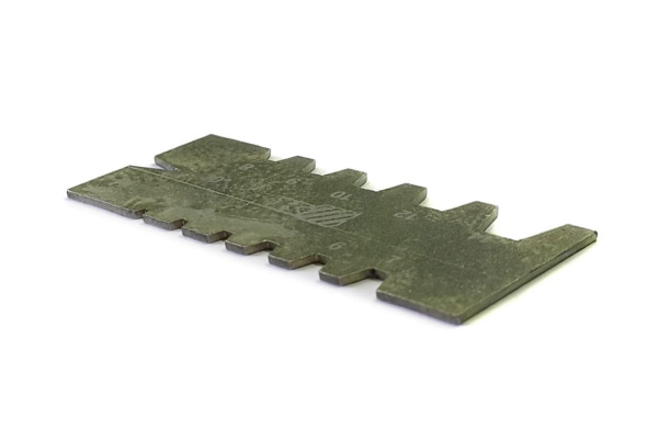 Шаблон для контроля угла заточки резцов ЧИЗ  для трапец. резьбы 2-12 мм 157911