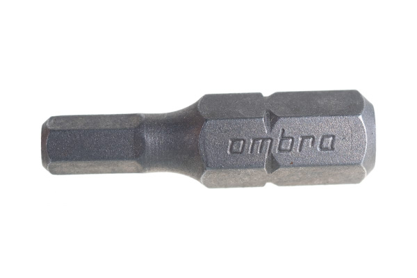 Вставка-бита 1/4"DR шестигранная, H4, 25 мм Ombra 514240