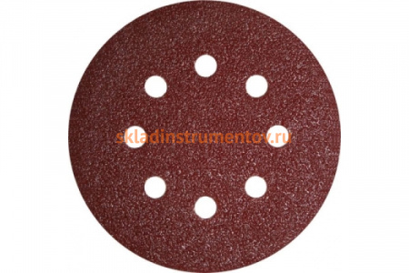 Круг шлифовальный на липкой основе (25 шт; 125 мм; Р240) ПРАКТИКА 034-205