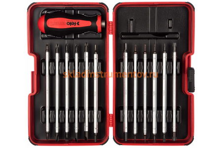 Отвертка торцевая Smart с набором насадок 12 шт в кейсе Felo 06081306