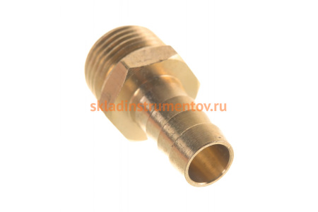 Штуцер пневматический (1/2"M - елочка 12 мм) ЭВРИКА ER-MH08/08